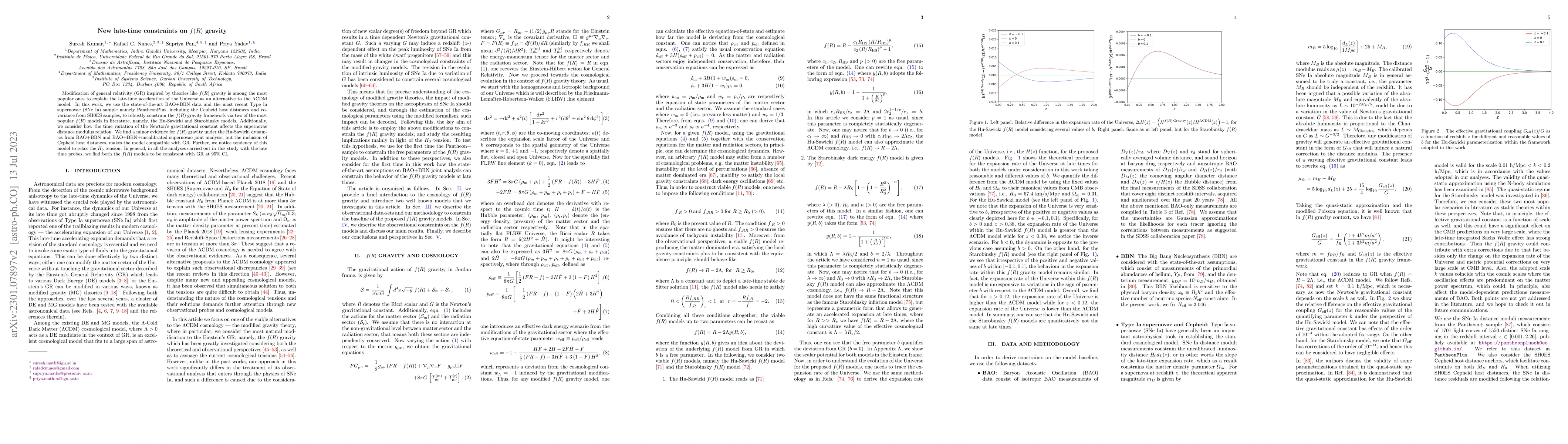 Thumbnail for New late-time constraints on $f(R)$ gravity