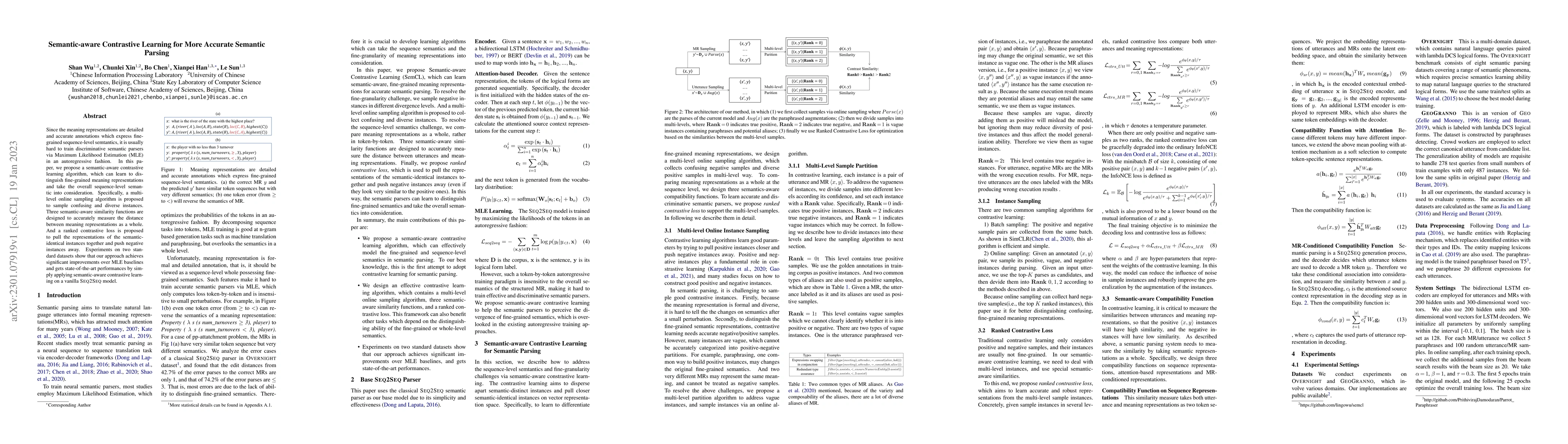 Thumbnail for Semantic-aware Contrastive Learning for More Accurate Semantic Parsing