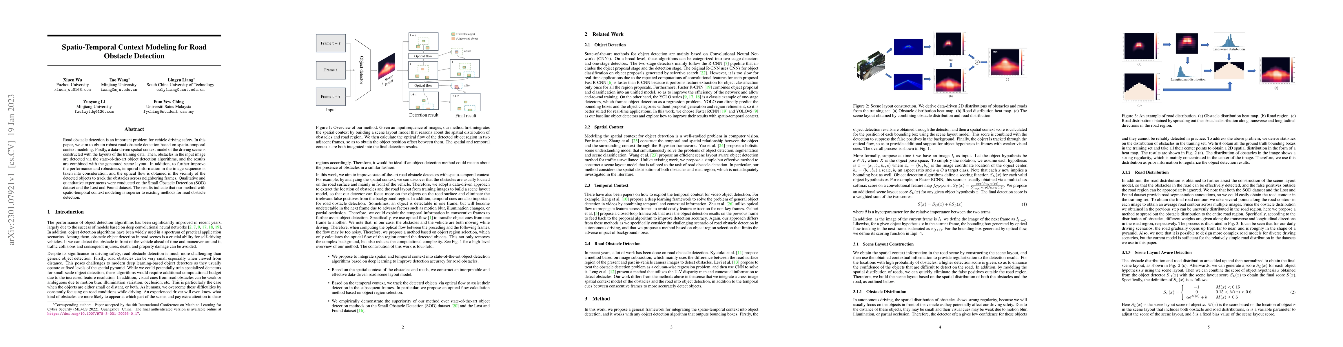 Thumbnail for Spatio-Temporal Context Modeling for Road Obstacle Detection