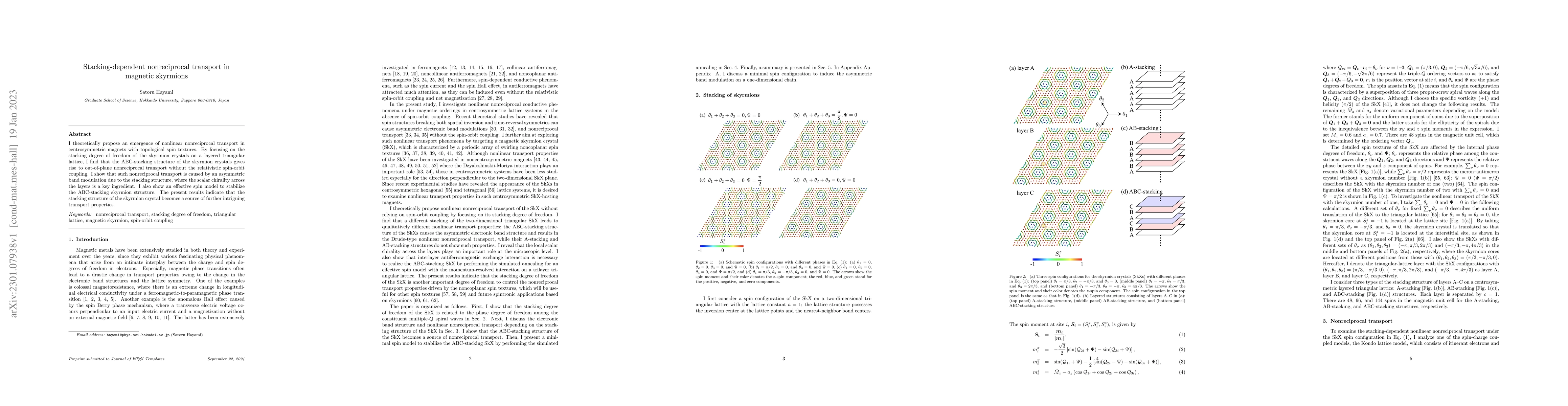 Thumbnail for Stacking-dependent nonreciprocal transport in magnetic skyrmions
