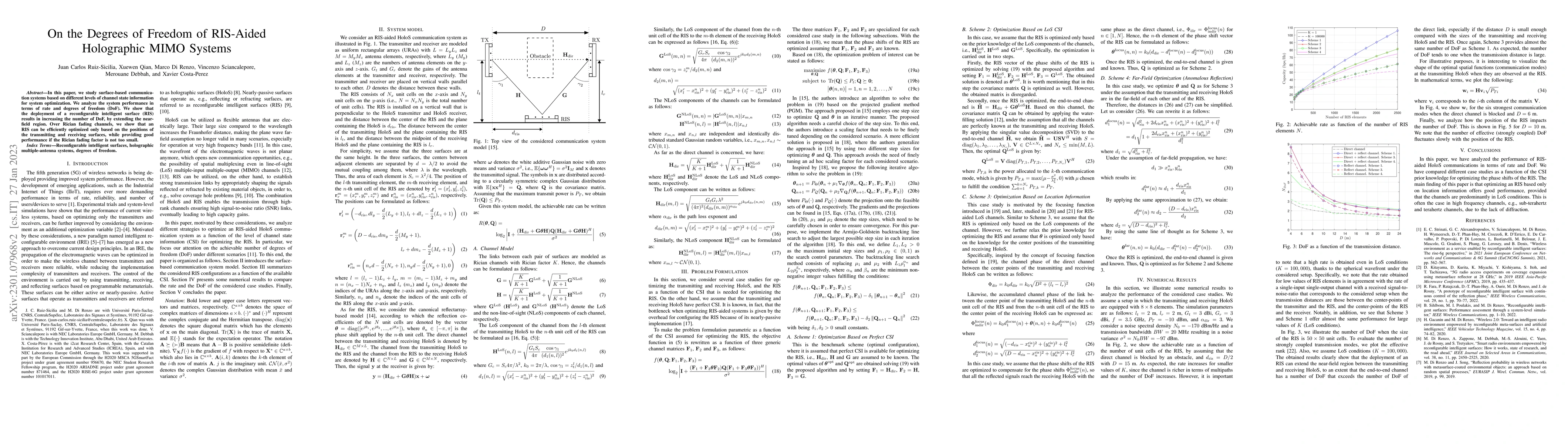 Thumbnail for On the Degrees of Freedom of RIS-Aided Holographic MIMO Systems