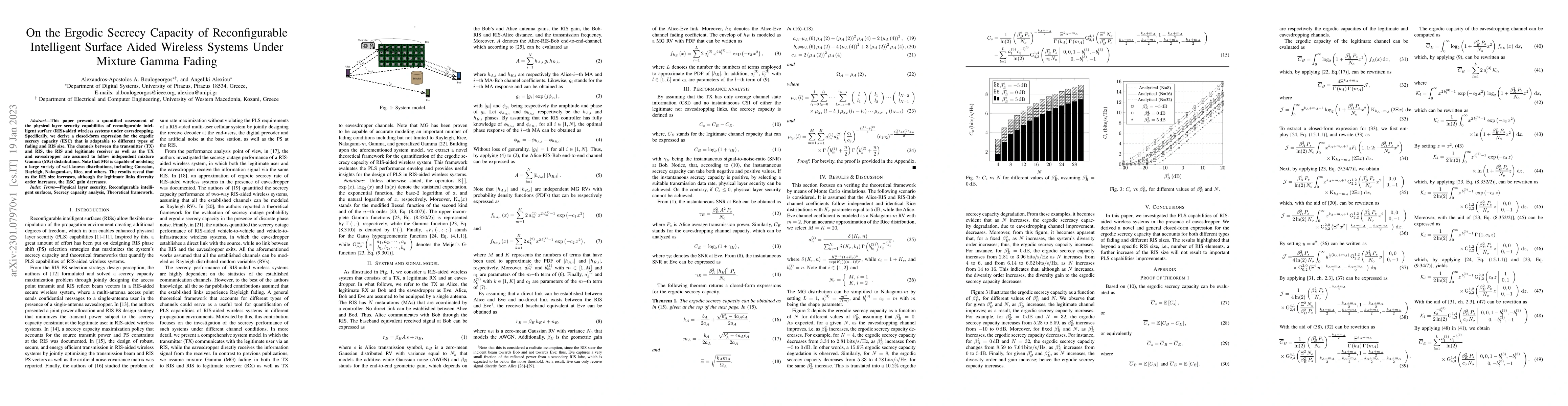 Thumbnail for On the Ergodic Secrecy Capacity of Reconfigurable Intelligent Surface
  Aided Wireless Systems Under Mixture Gamma Fading