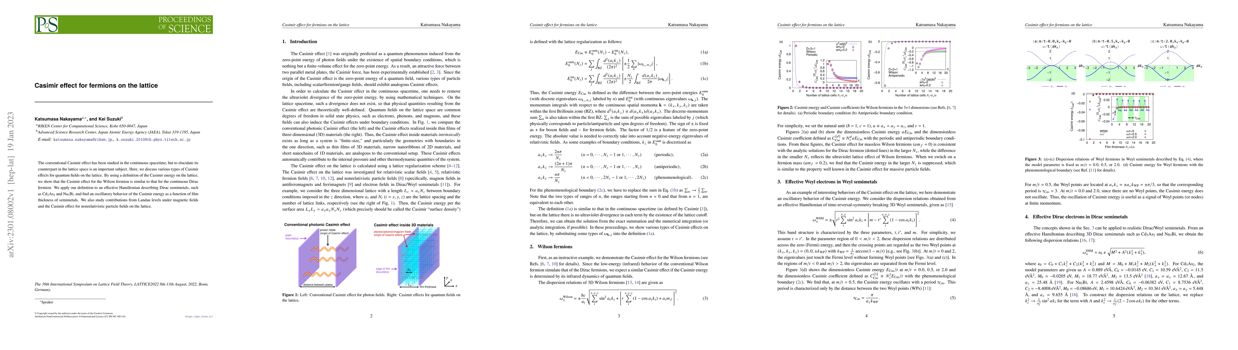 Thumbnail for Casimir effect for fermions on the lattice