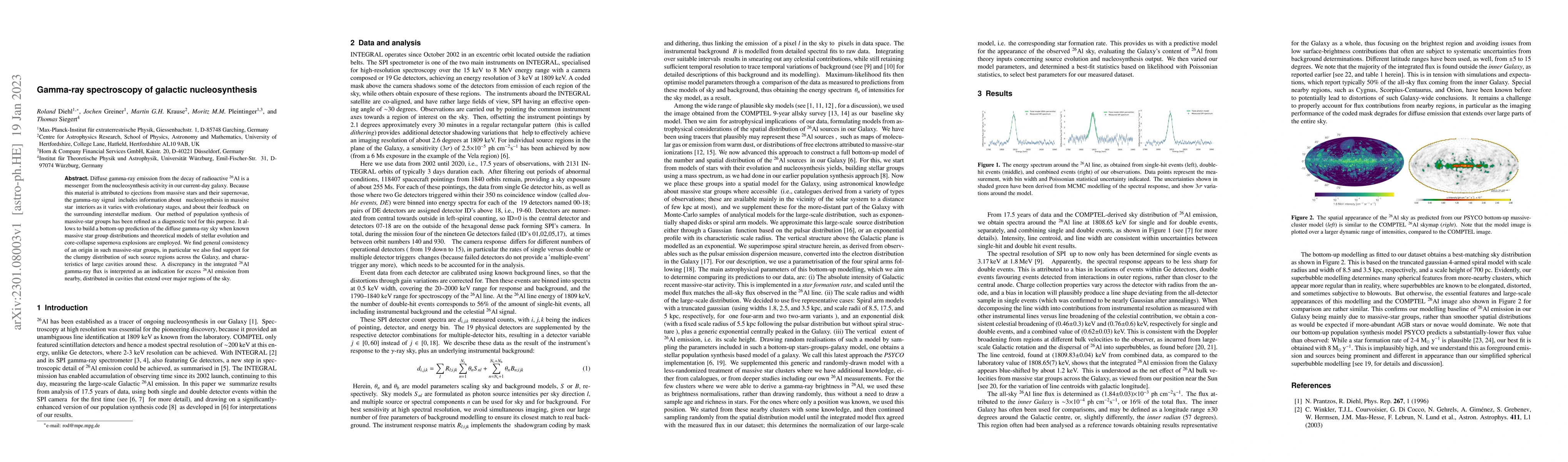 Thumbnail for Gamma-ray spectroscopy of galactic nucleosynthesis