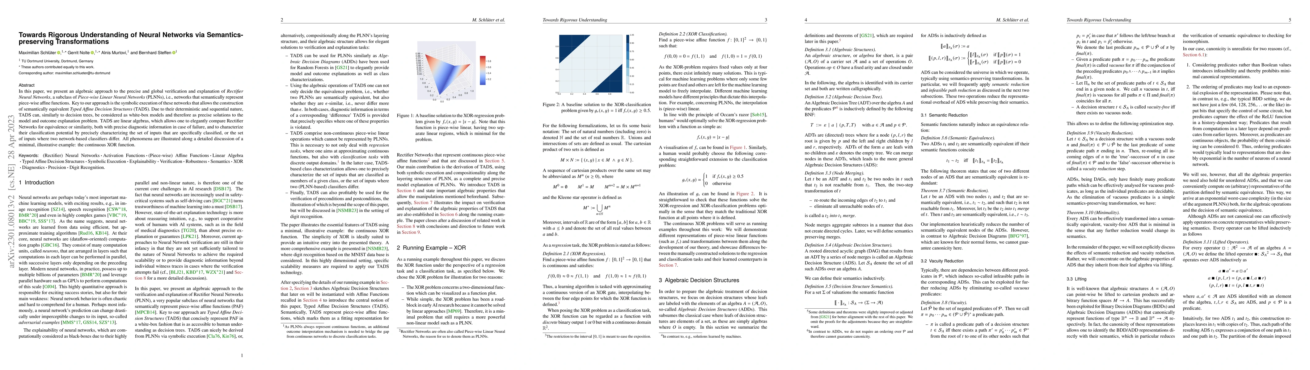 Thumbnail for Towards Rigorous Understanding of Neural Networks via
  Semantics-preserving Transformations