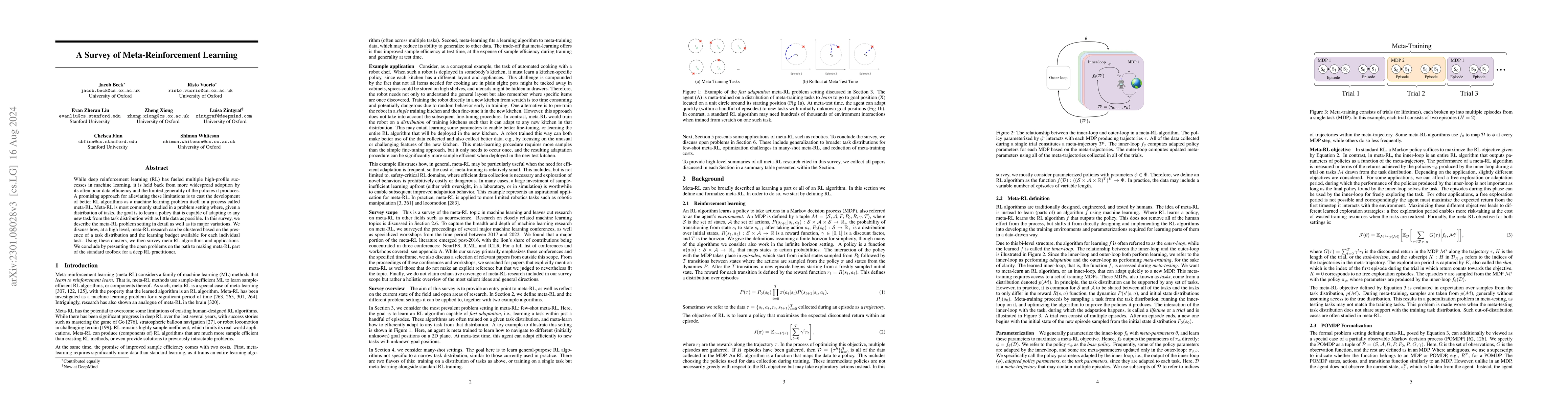 Thumbnail for A Survey of Meta-Reinforcement Learning