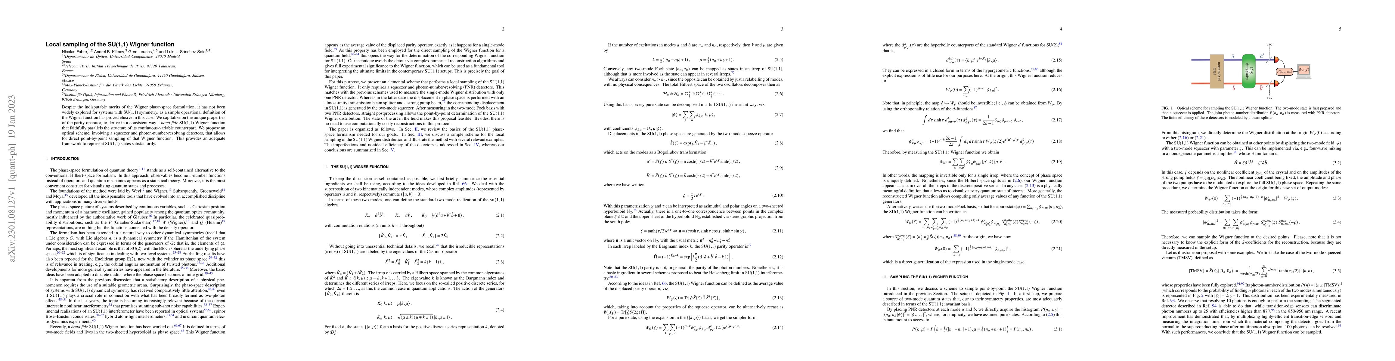 Thumbnail for Local sampling of the SU(1,1) Wigner function