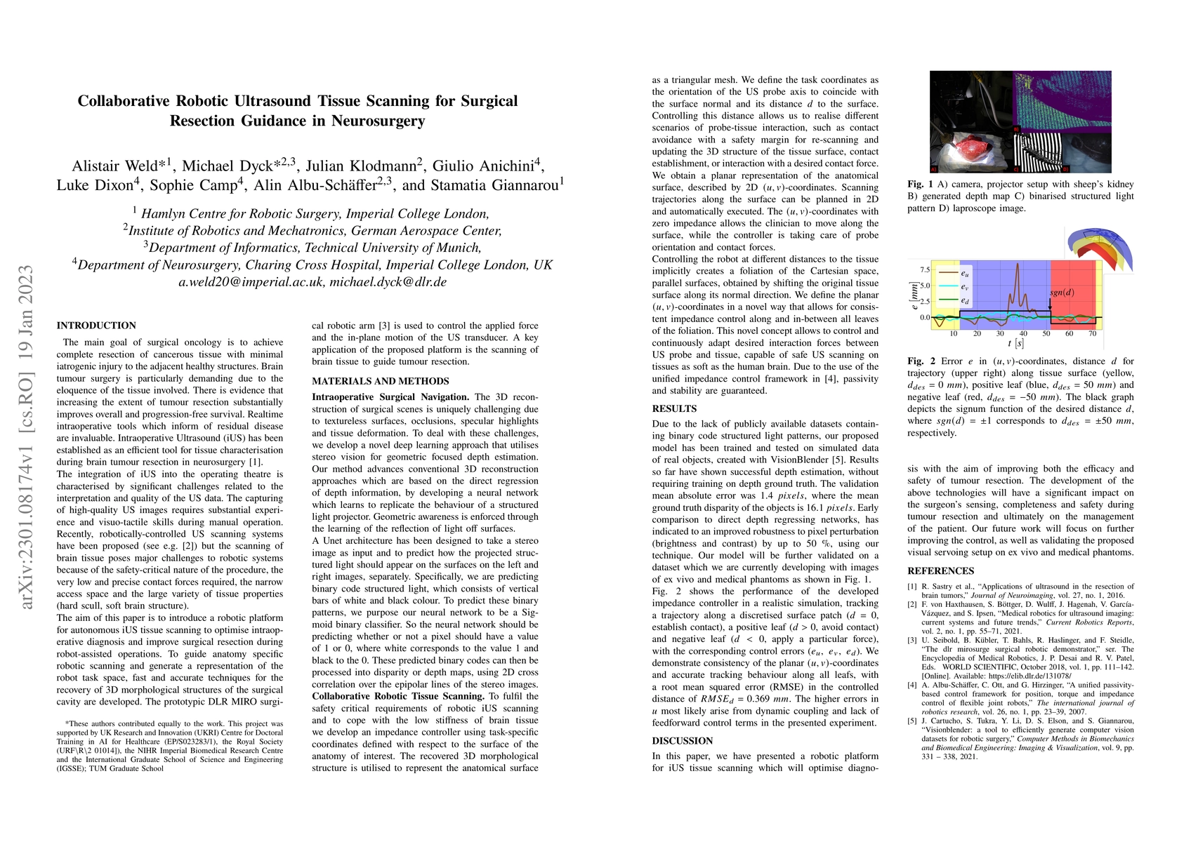 Thumbnail for Collaborative Robotic Ultrasound Tissue Scanning for Surgical Resection
  Guidance in Neurosurgery