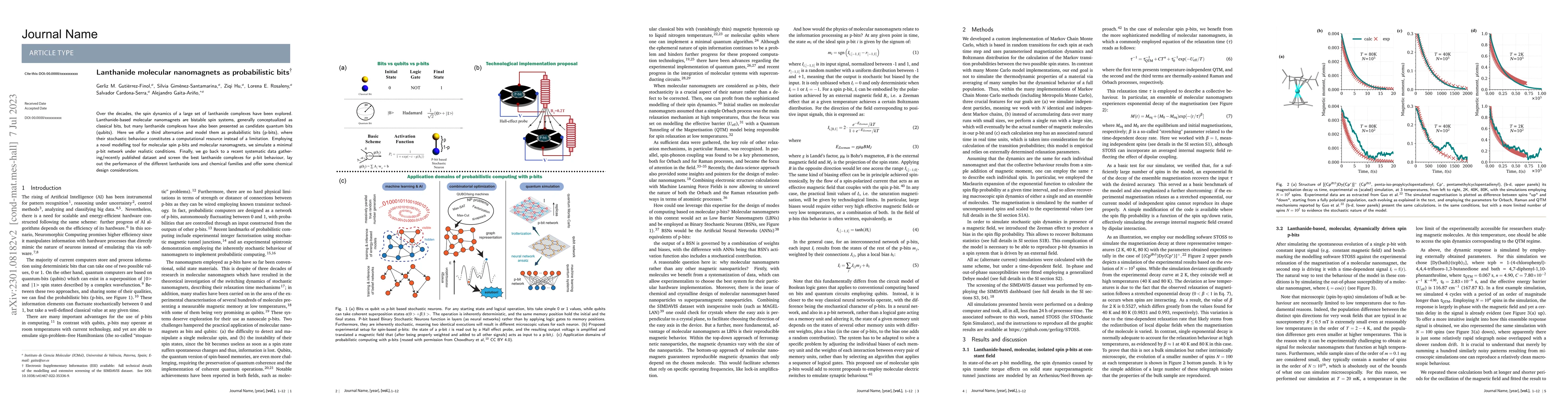 Thumbnail for Lanthanide molecular nanomagnets as probabilistic bits