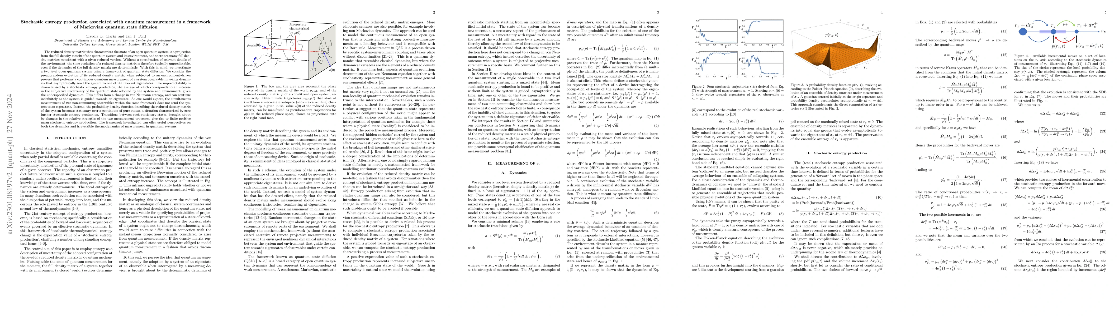 Thumbnail for Stochastic entropy production associated with quantum measurement in a
  framework of Markovian quantum state diffusion