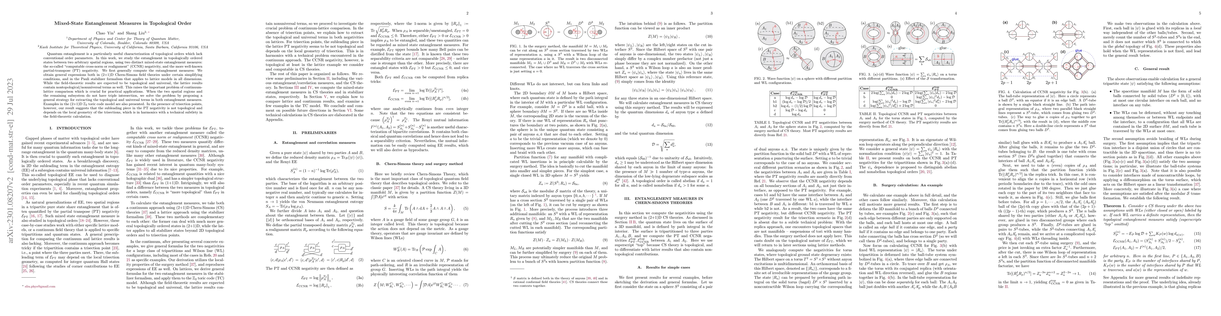 Thumbnail for Mixed-State Entanglement Measures in Topological Order