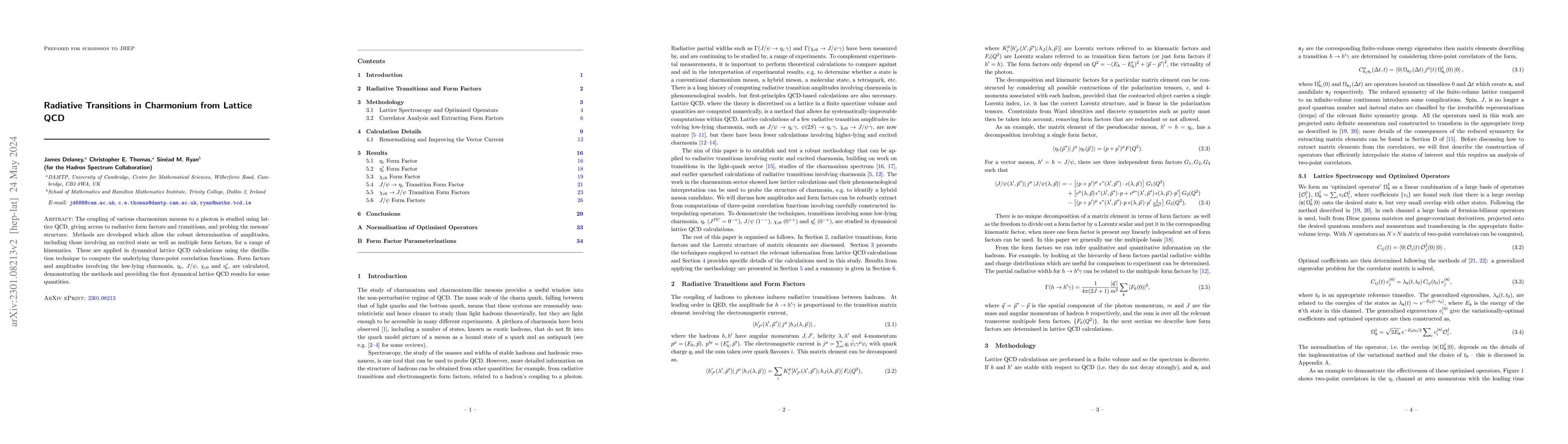 Thumbnail for Radiative Transitions in Charmonium from Lattice QCD