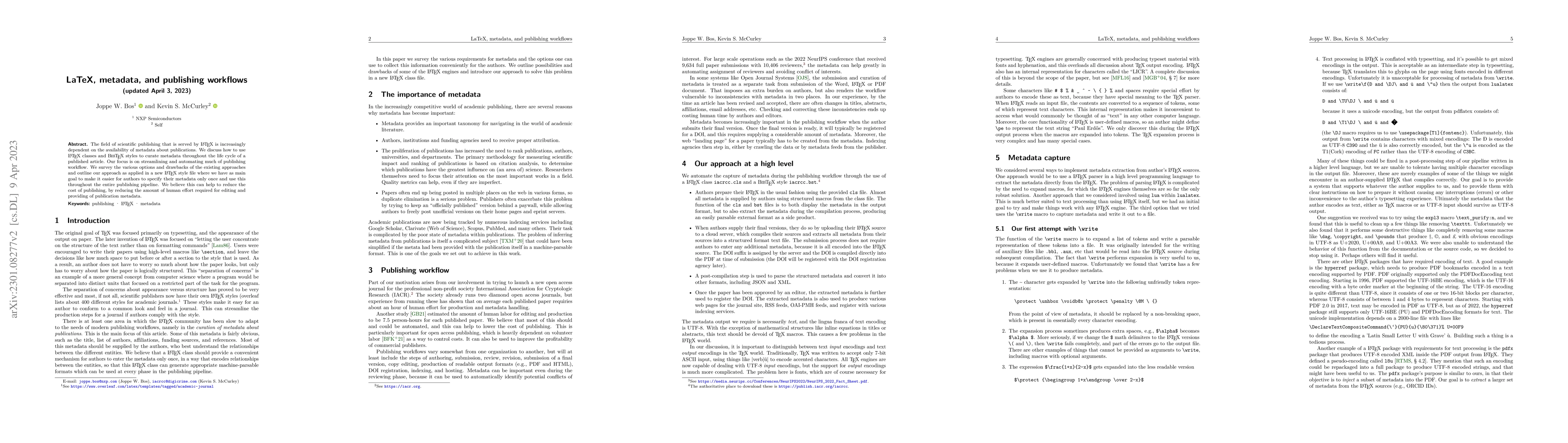 Thumbnail for LaTeX, metadata, and publishing workflows