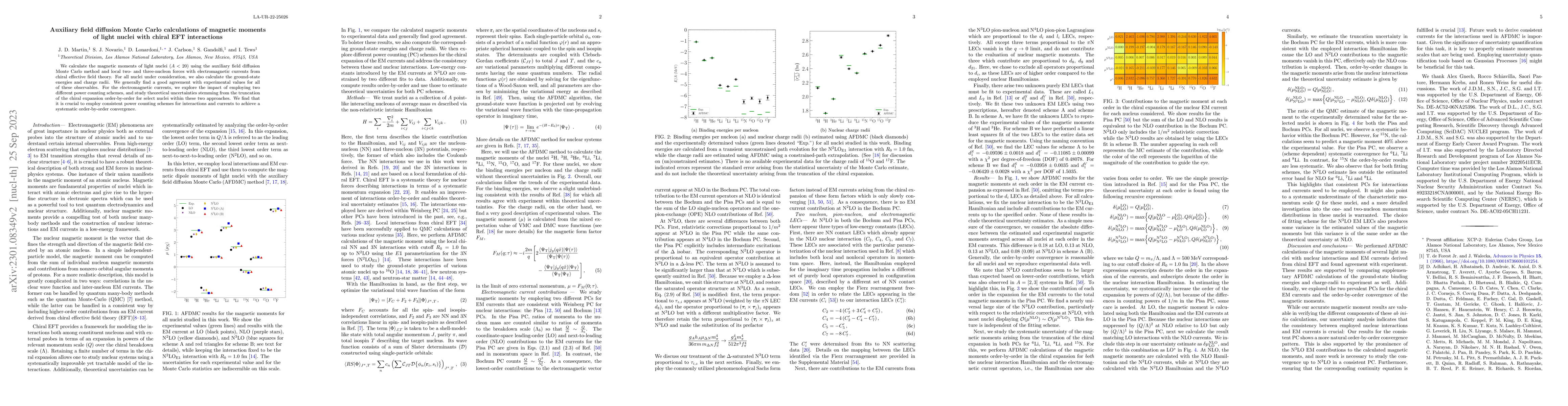 Thumbnail for Auxiliary field diffusion Monte Carlo calculations of magnetic moments
  of light nuclei with chiral EFT interactions
