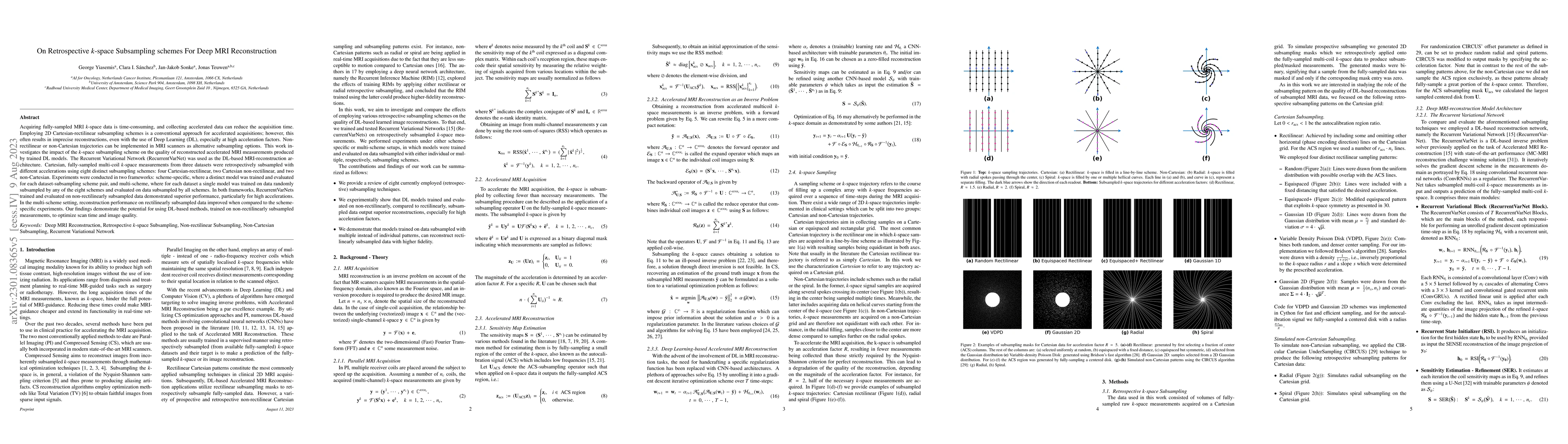 Thumbnail for On Retrospective k-space Subsampling schemes For Deep MRI Reconstruction