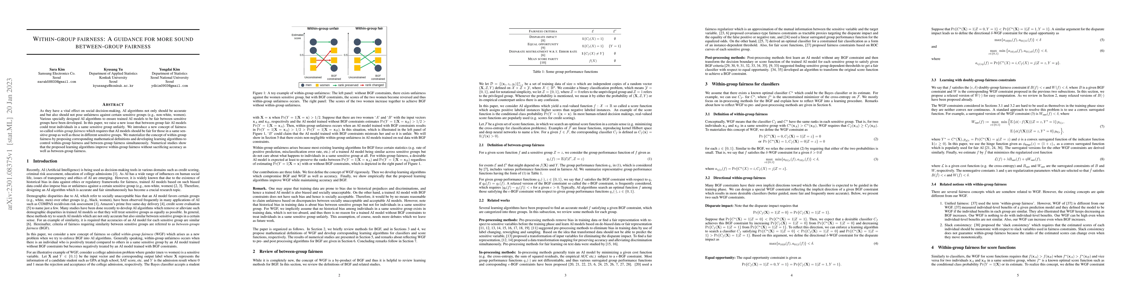 Thumbnail for Within-group fairness: A guidance for more sound between-group fairness