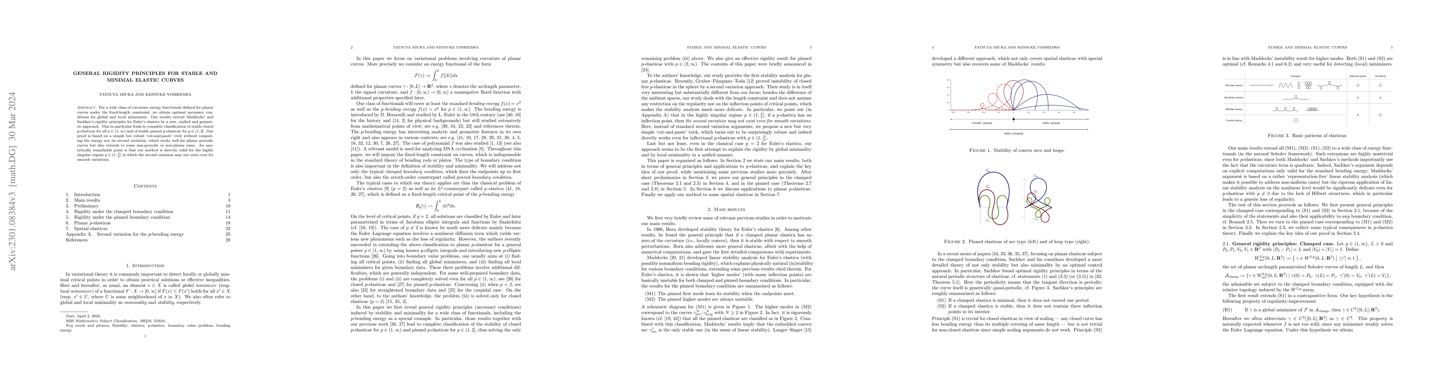 Thumbnail for General rigidity principles for stable and minimal elastic curves