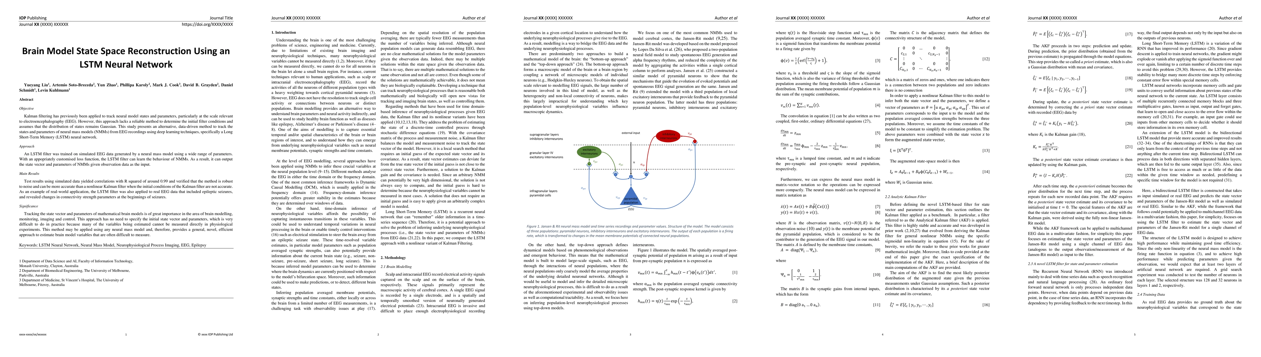 Thumbnail for Brain Model State Space Reconstruction Using an LSTM Neural Network