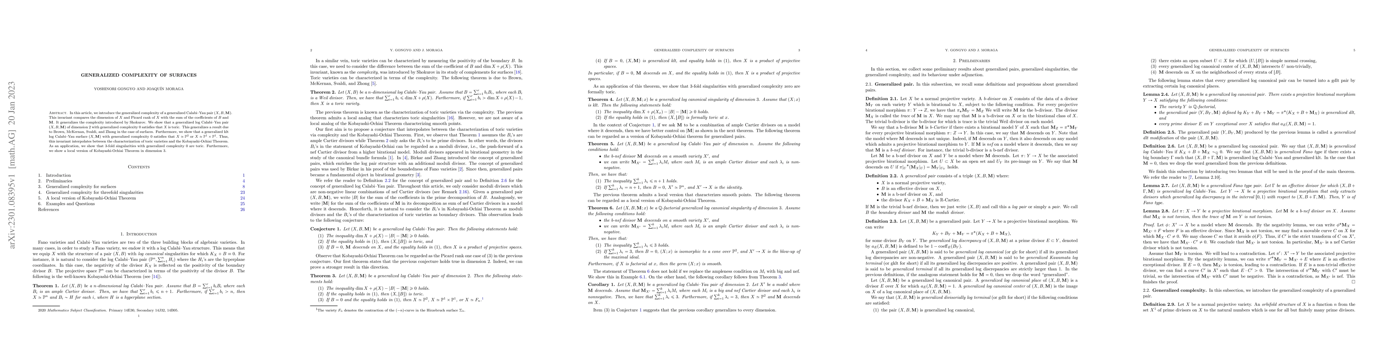 Thumbnail for Generalized complexity of surfaces