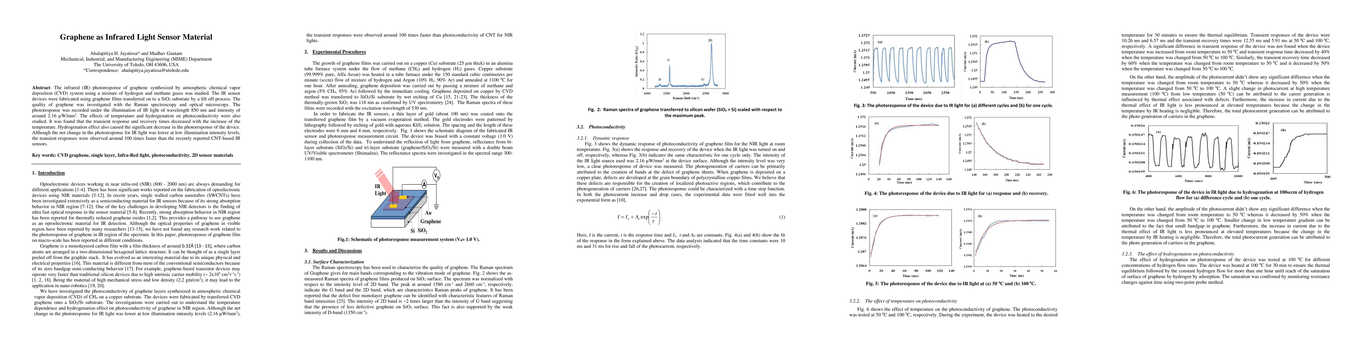 Thumbnail for Graphene as Infrared Light Sensor Material