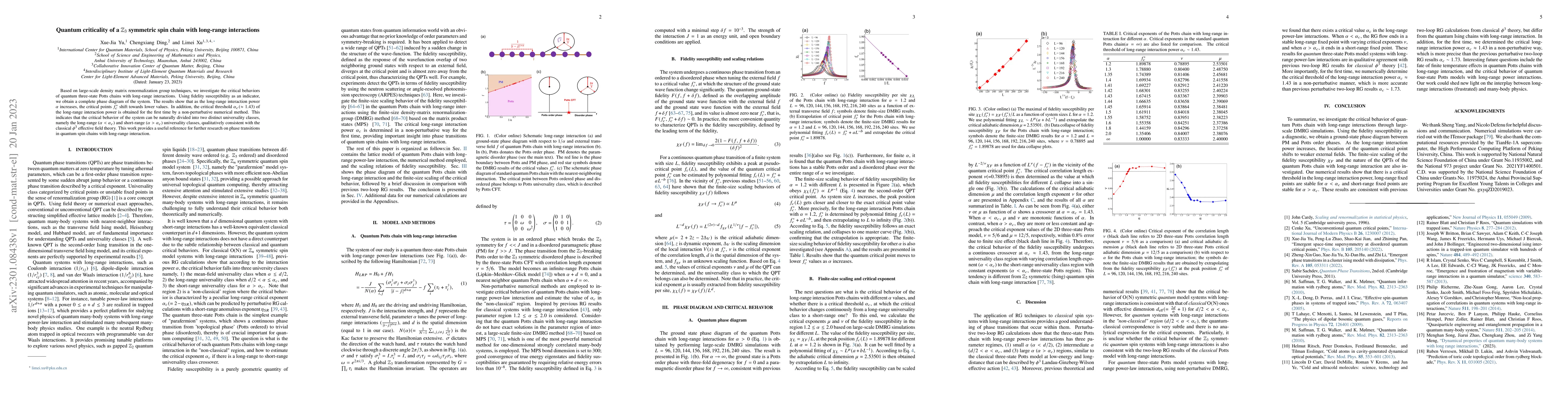 Thumbnail for Quantum criticality of a $\mathbb{Z}_{3}$ symmetric spin chain with
  long-range interactions