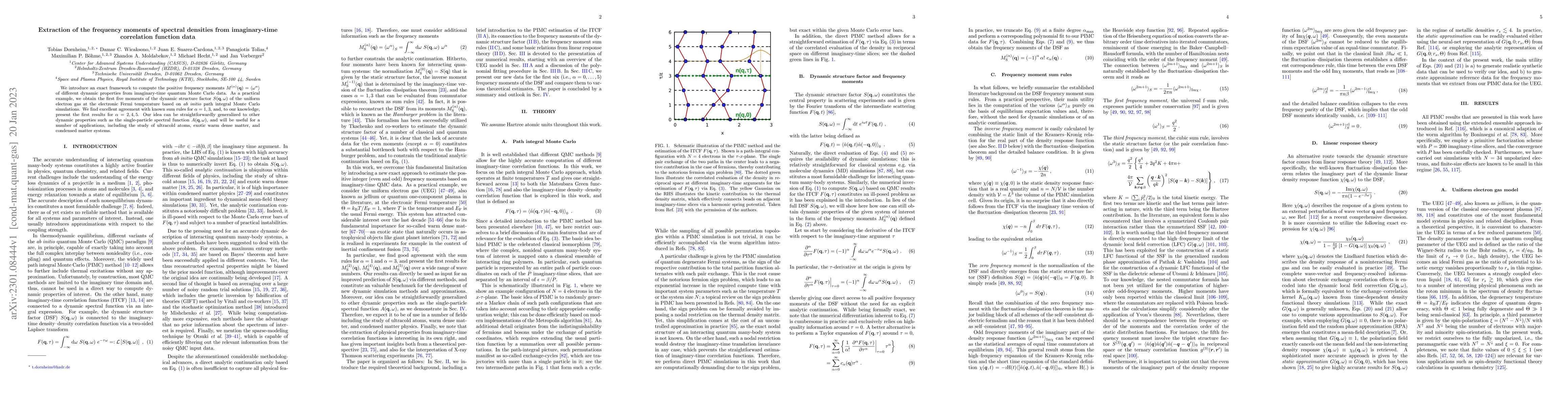 Thumbnail for Extraction of the frequency moments of spectral densities from
  imaginary-time correlation function data