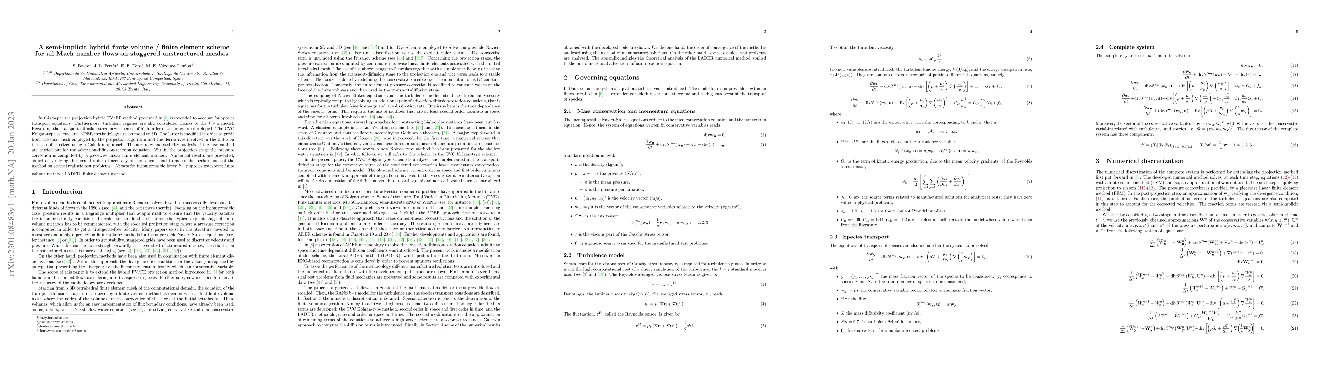 Thumbnail for A projection hybrid high order finite volume/finite element method for
  incompressible turbulent flows