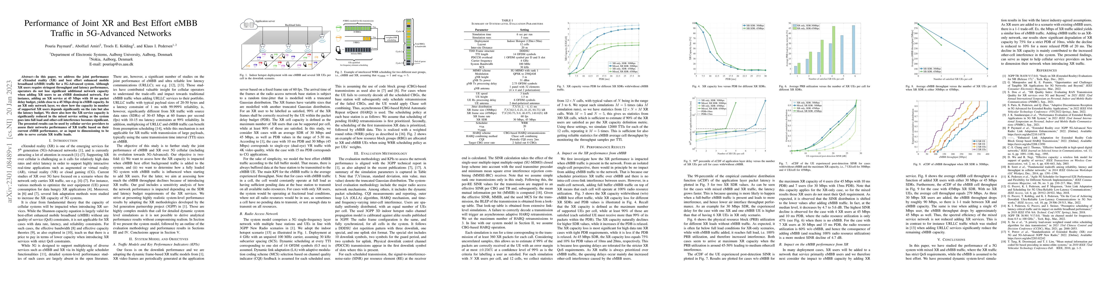 Thumbnail for Performance of Joint XR and Best Effort eMBB Traffic in 5G-Advanced
  Networks