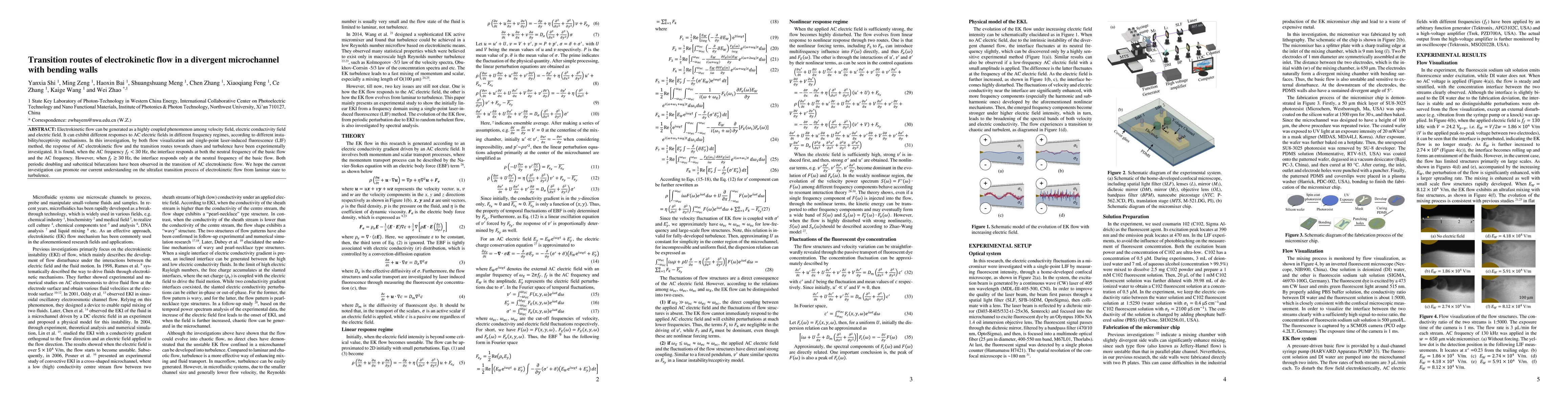 Thumbnail for Transition routes of electrokinetic flow in a divergent microchannel
  with bending walls