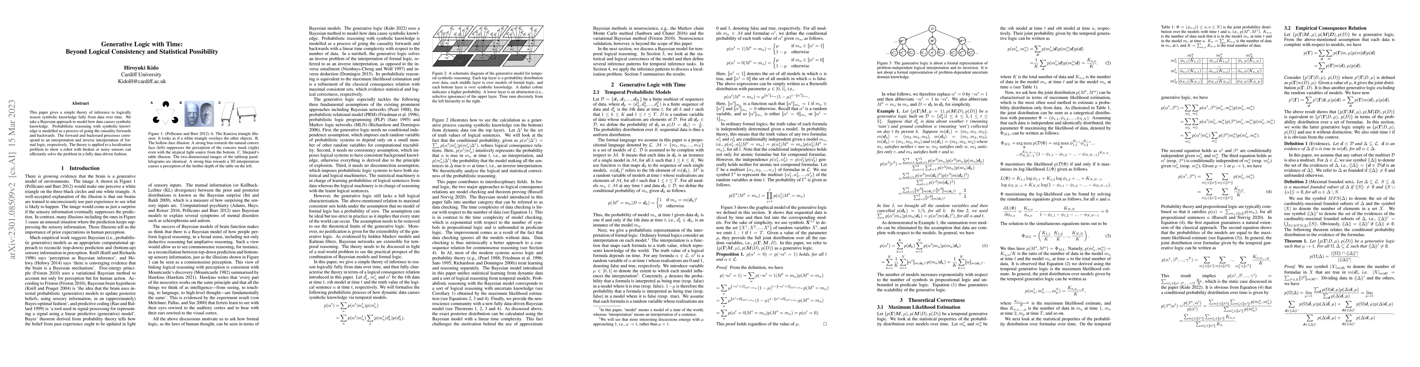 Thumbnail for Generative Logic with Time: Beyond Logical Consistency and Statistical
  Possibility