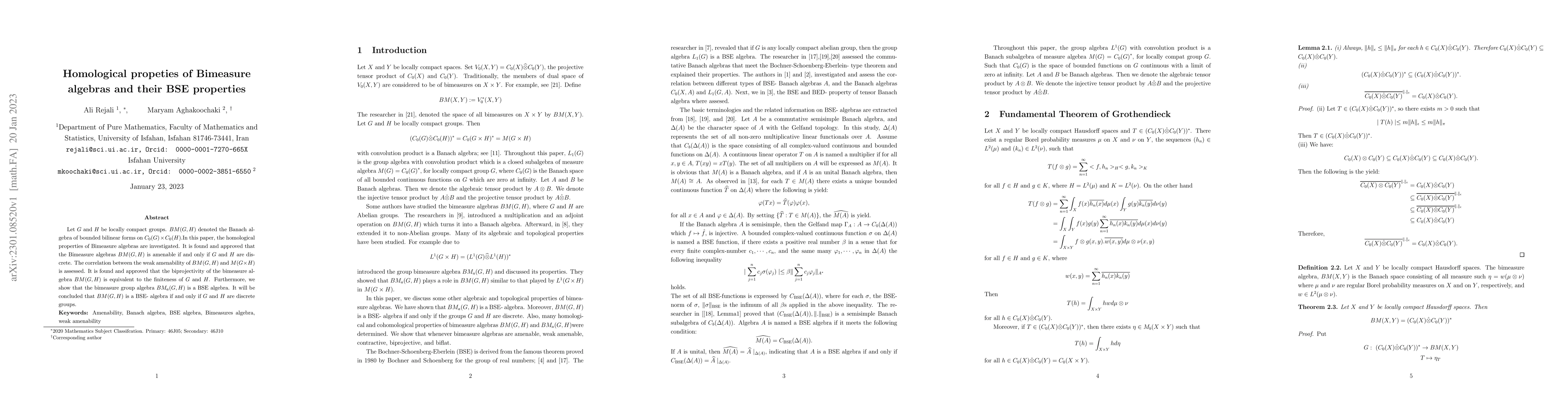 Thumbnail for Homological propeties of Bimeasure algebras and their BSE properties