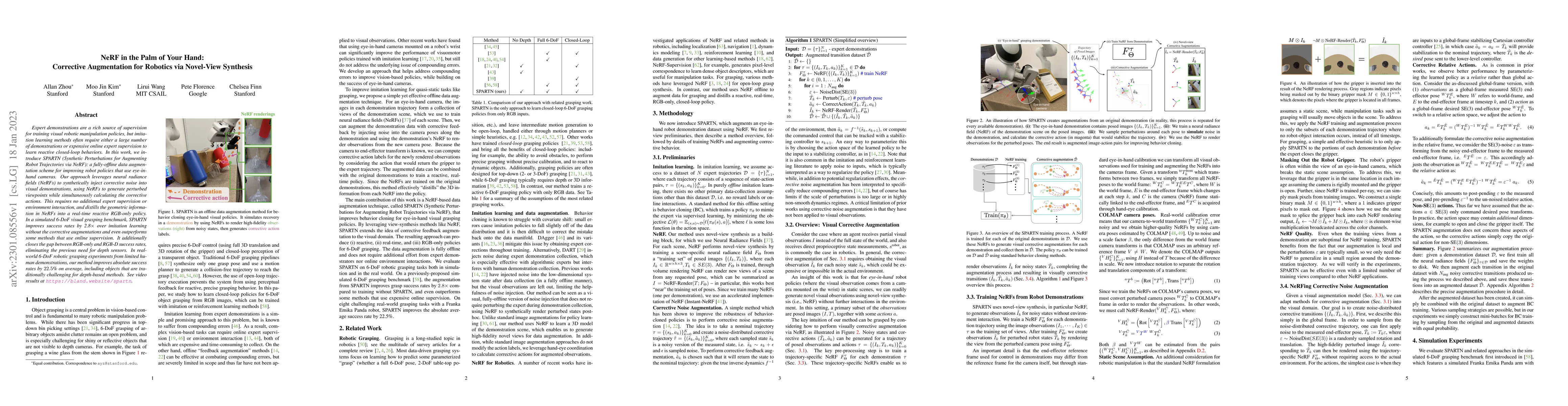 Thumbnail for NeRF in the Palm of Your Hand: Corrective Augmentation for Robotics via
  Novel-View Synthesis