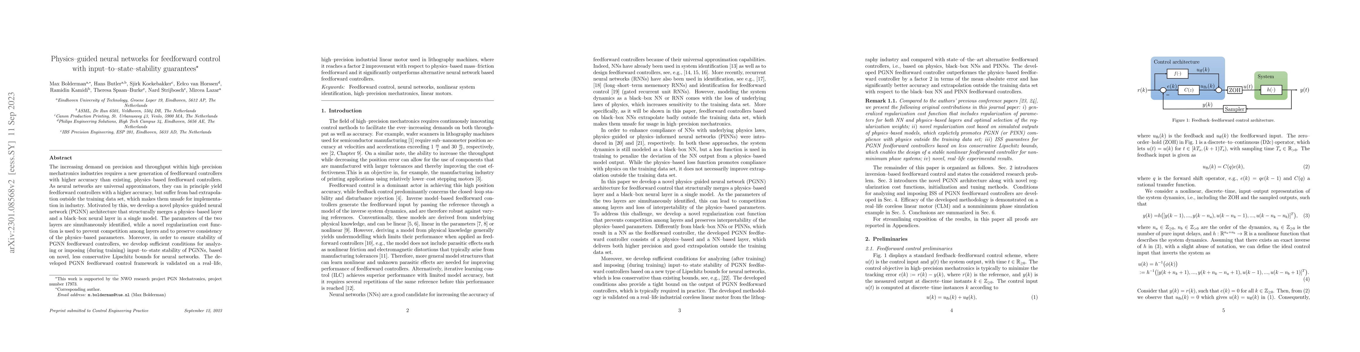 Thumbnail for Physics-guided neural networks for feedforward control with
  input-to-state stability guarantees