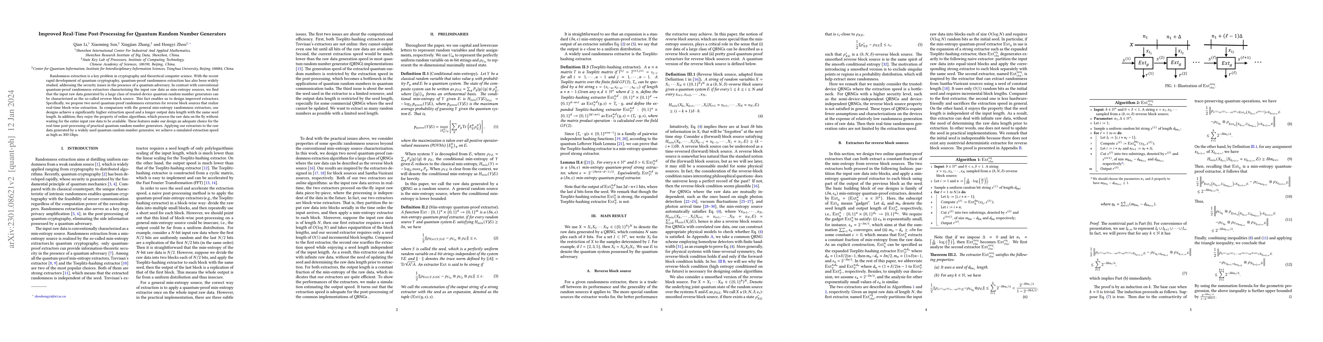 Thumbnail for Improved Real-time Post-Processing for Quantum Random Number Generators