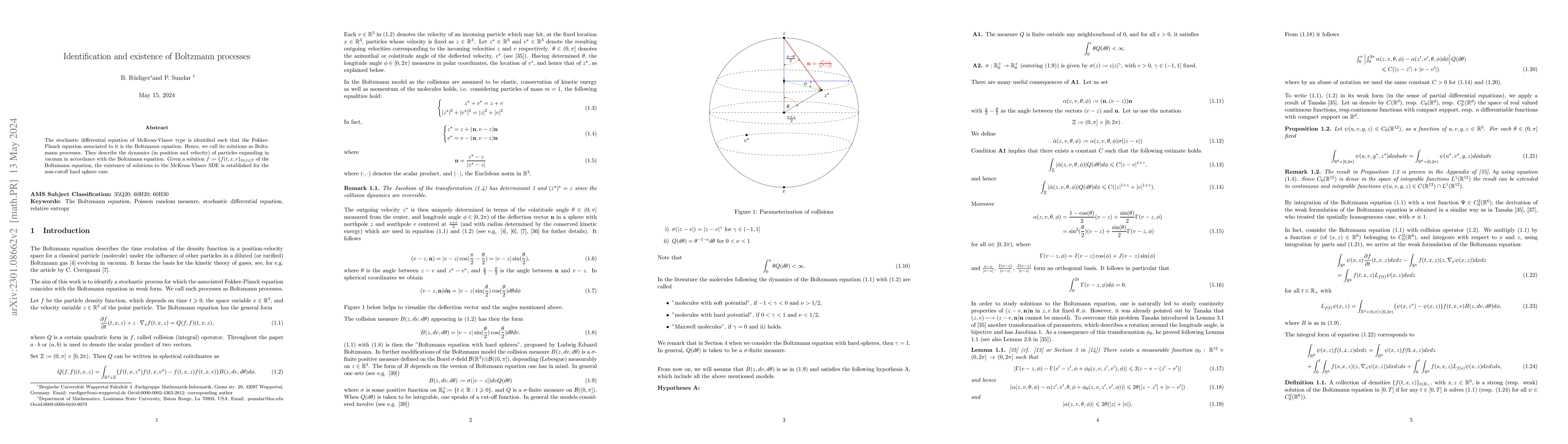 Thumbnail for Identification and existence of Boltzmann processes