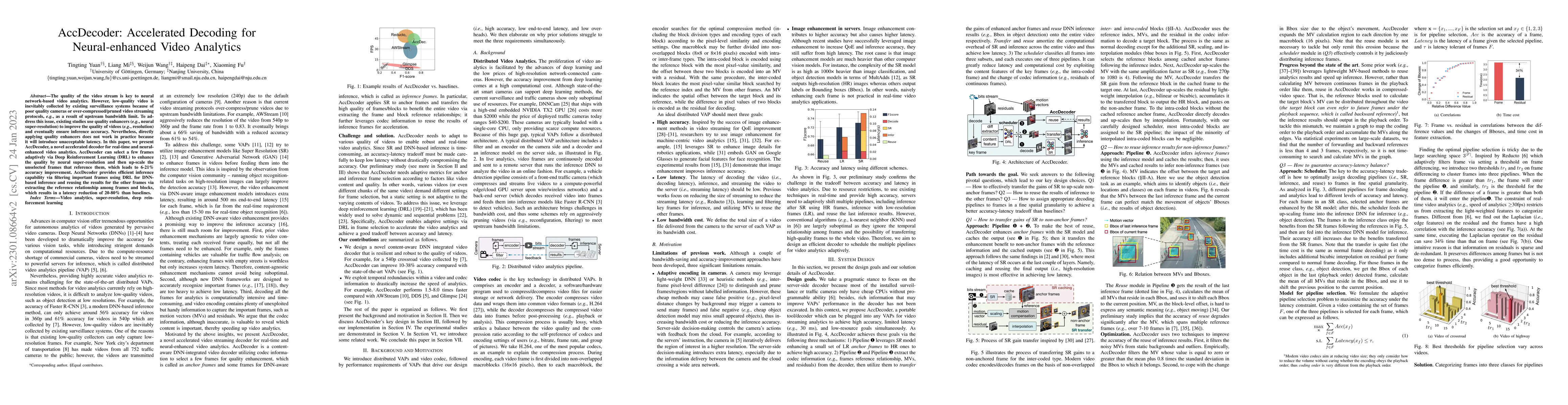 Thumbnail for AccDecoder: Accelerated Decoding for Neural-enhanced Video Analytics