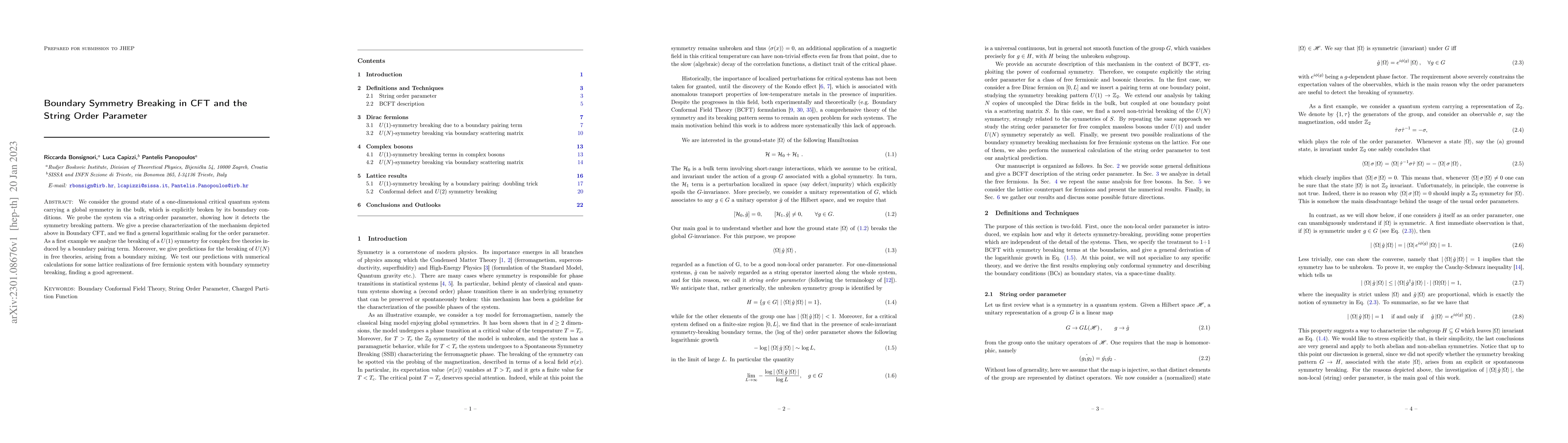 Thumbnail for Boundary Symmetry Breaking in CFT and the String Order Parameter