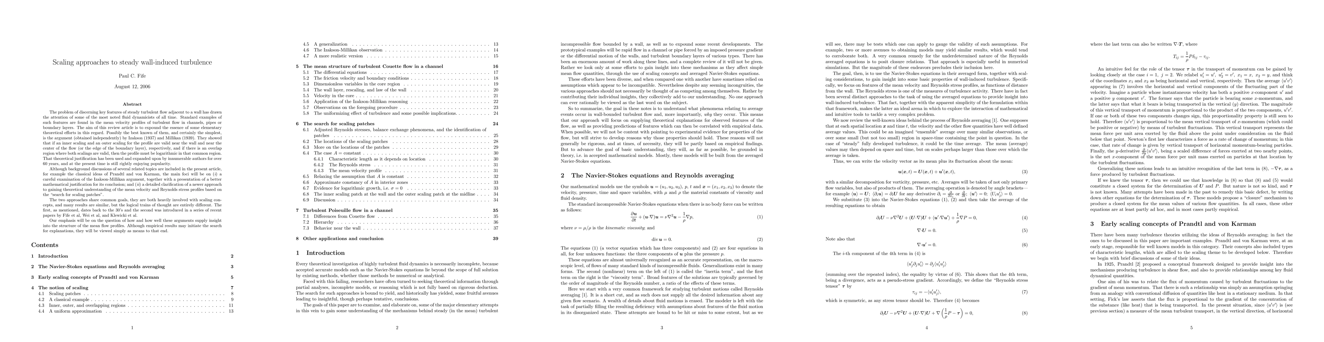 Thumbnail for Scaling approaches to steady wall-induced turbulence