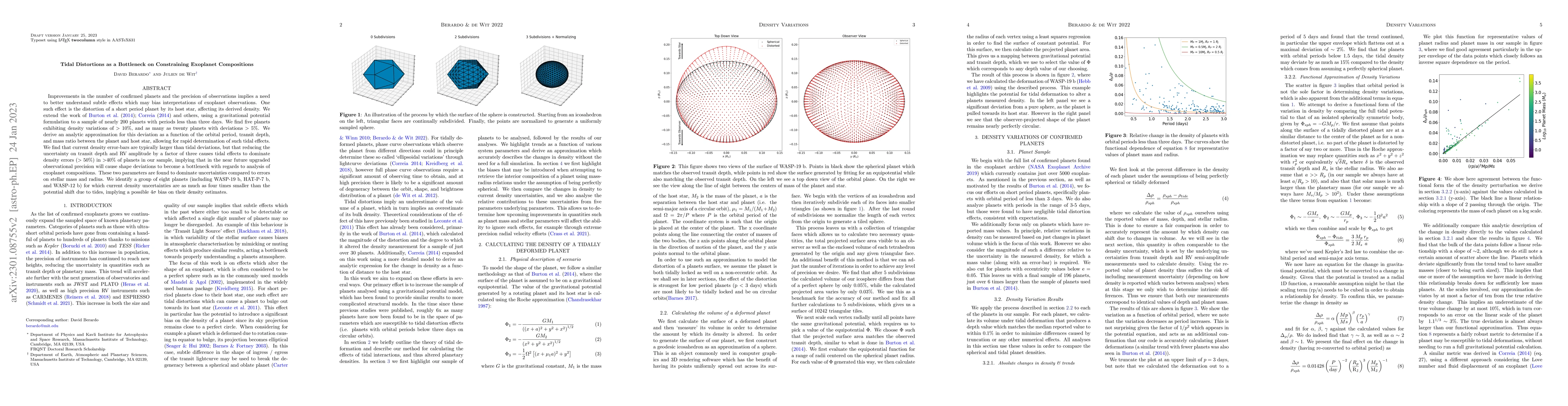 Thumbnail for Tidal Distortions as a Bottleneck on Constraining Exoplanet Compositions