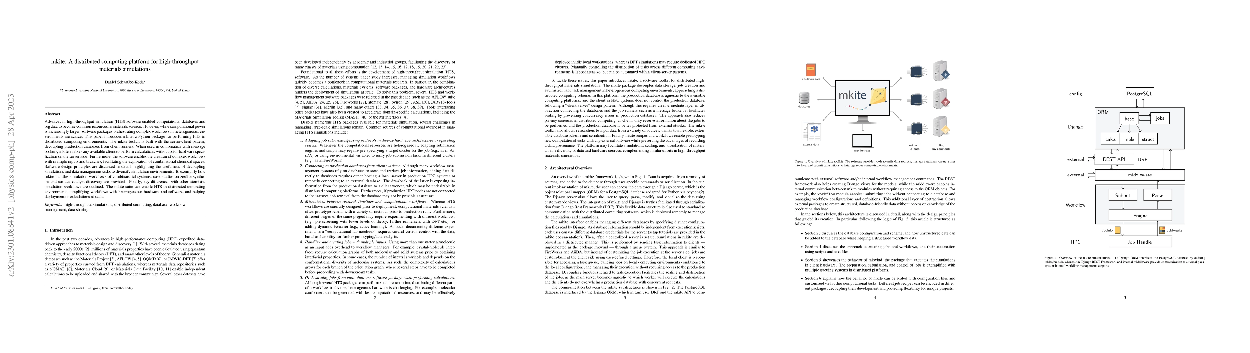 Thumbnail for mkite: A distributed computing platform for high-throughput materials
  simulations