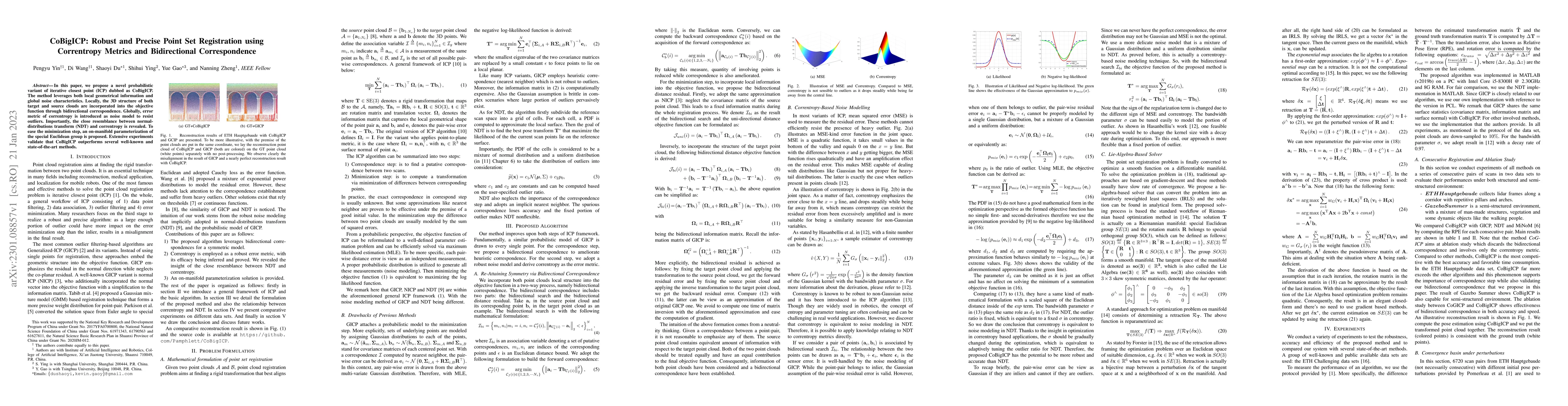 Thumbnail for CoBigICP: Robust and Precise Point Set Registration using Correntropy
  Metrics and Bidirectional Correspondence