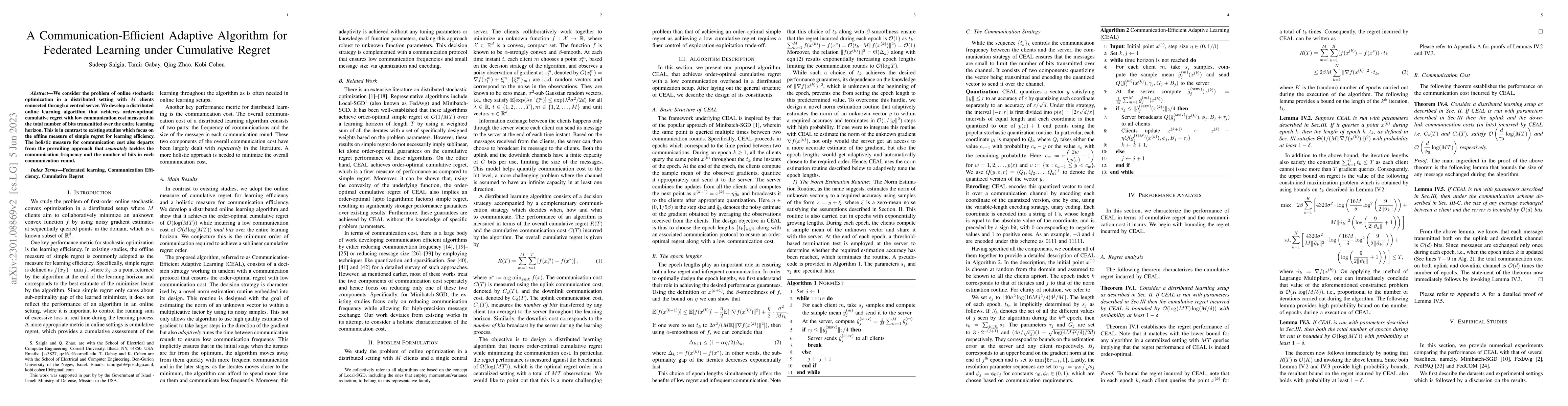 Thumbnail for A Communication-Efficient Adaptive Algorithm for Federated Learning
  under Cumulative Regret