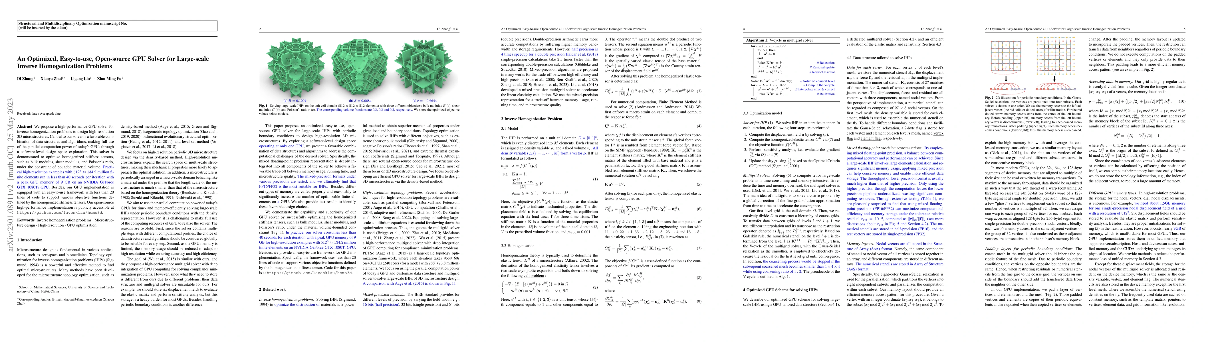 Thumbnail for An Optimized, Easy-to-use, Open-source GPU Solver for Large-scale
  Inverse Homogenization Problems