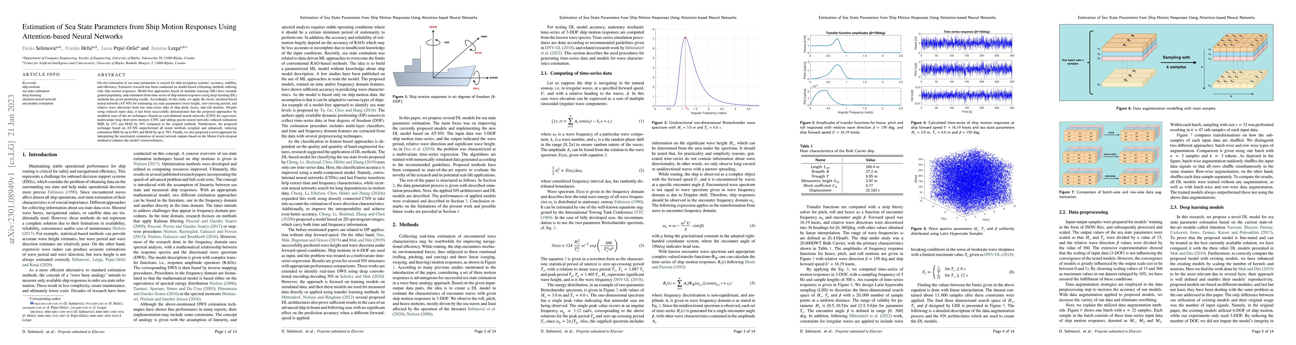 Thumbnail for Estimation of Sea State Parameters from Ship Motion Responses Using
  Attention-based Neural Networks