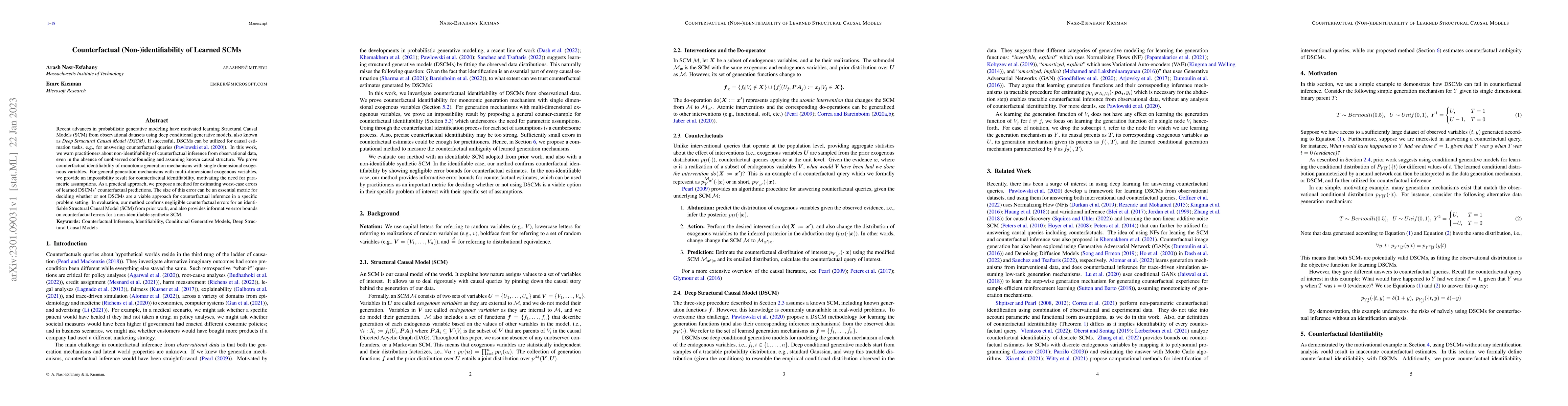Thumbnail for Counterfactual (Non-)identifiability of Learned Structural Causal Models