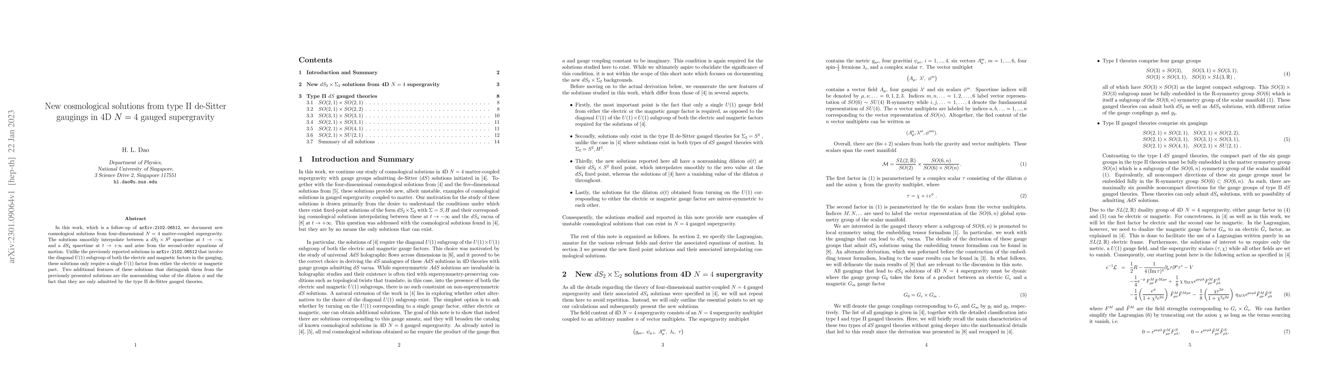 Thumbnail for New cosmological solutions from type II de-Sitter gaugings in 4D $N=4$
  gauged supergravity