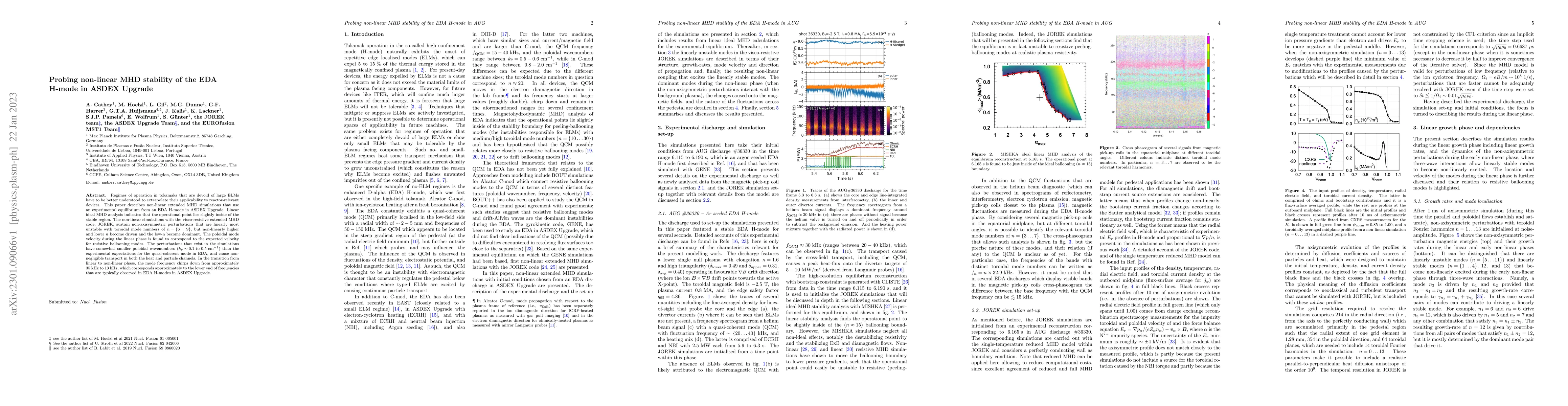 Thumbnail for Probing non-linear MHD stability of the EDA H-mode in ASDEX Upgrade
