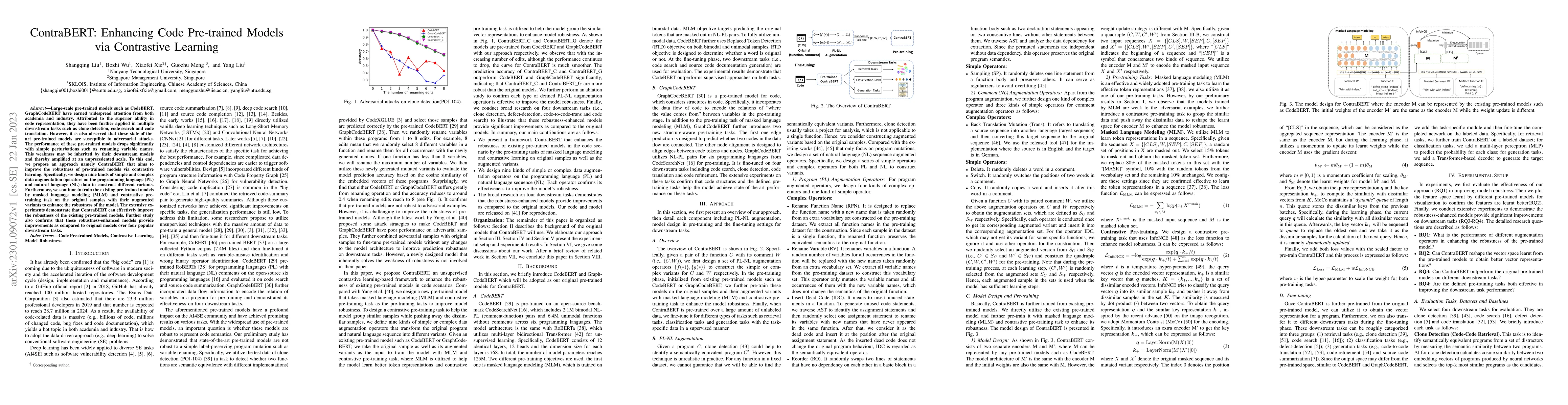 Thumbnail for ContraBERT: Enhancing Code Pre-trained Models via Contrastive Learning