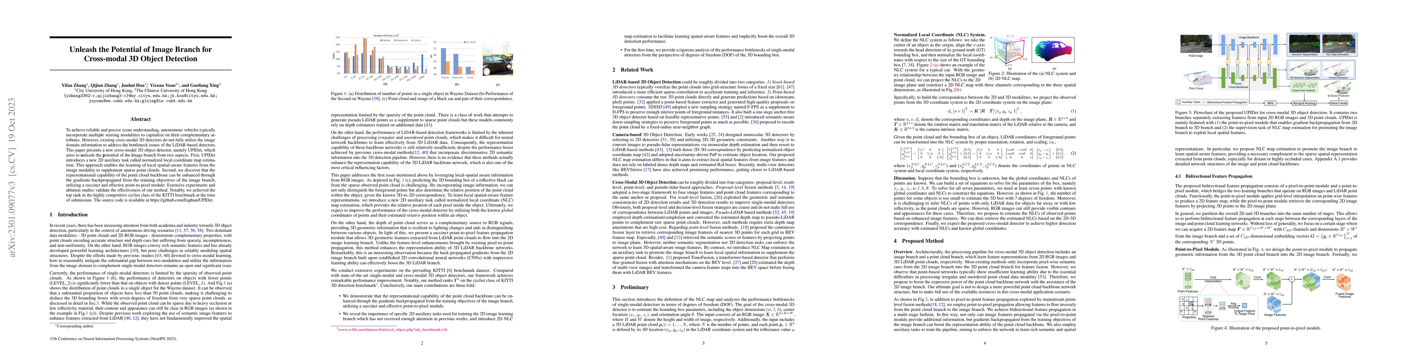Thumbnail for Unleash the Potential of Image Branch for Cross-modal 3D Object
  Detection
