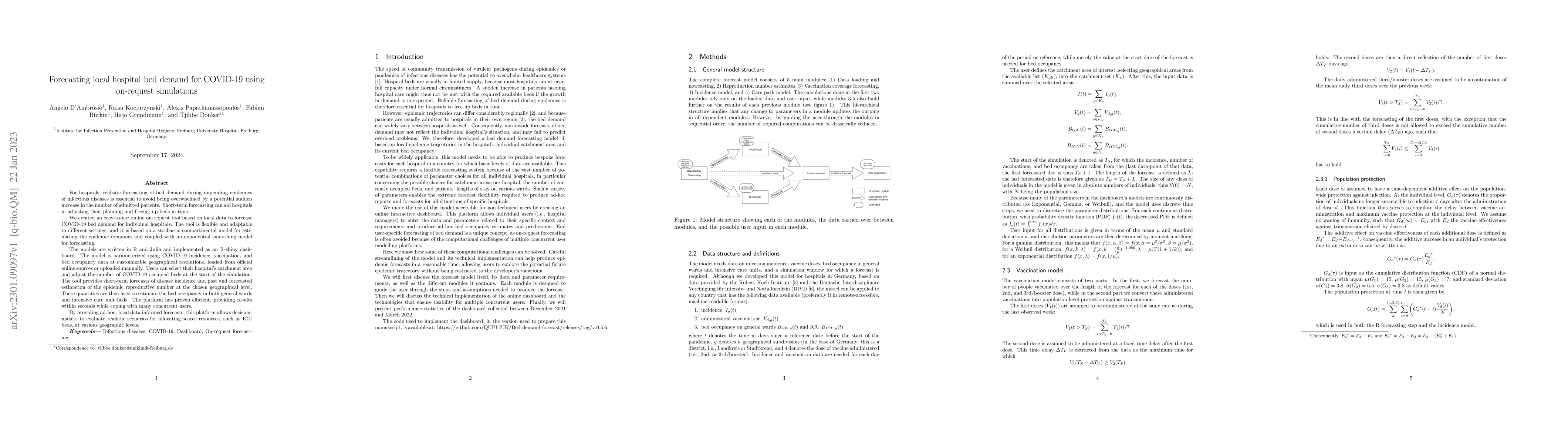 Thumbnail for Forecasting local hospital bed demand for COVID-19 using on-request
  simulations